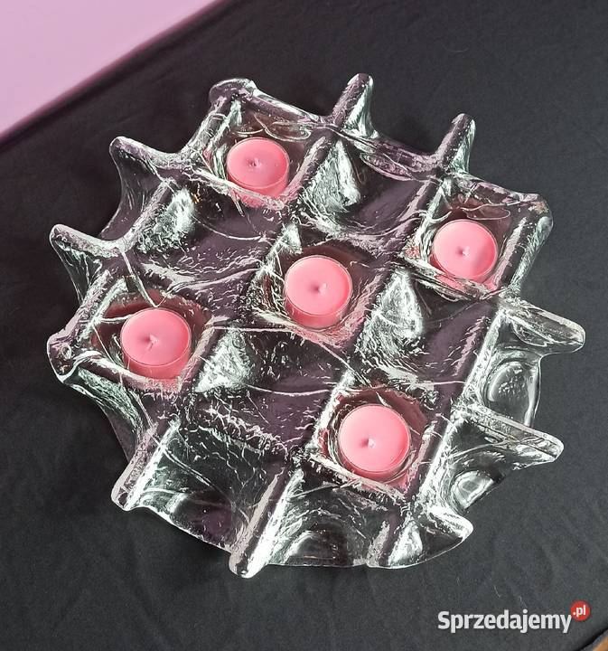 Finlandia szkło artystyczne MUURLA świecznik Jasień sprzedam