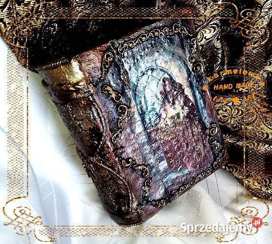 Szkatułka rękodzieło decoupage mixmedia Warszawa