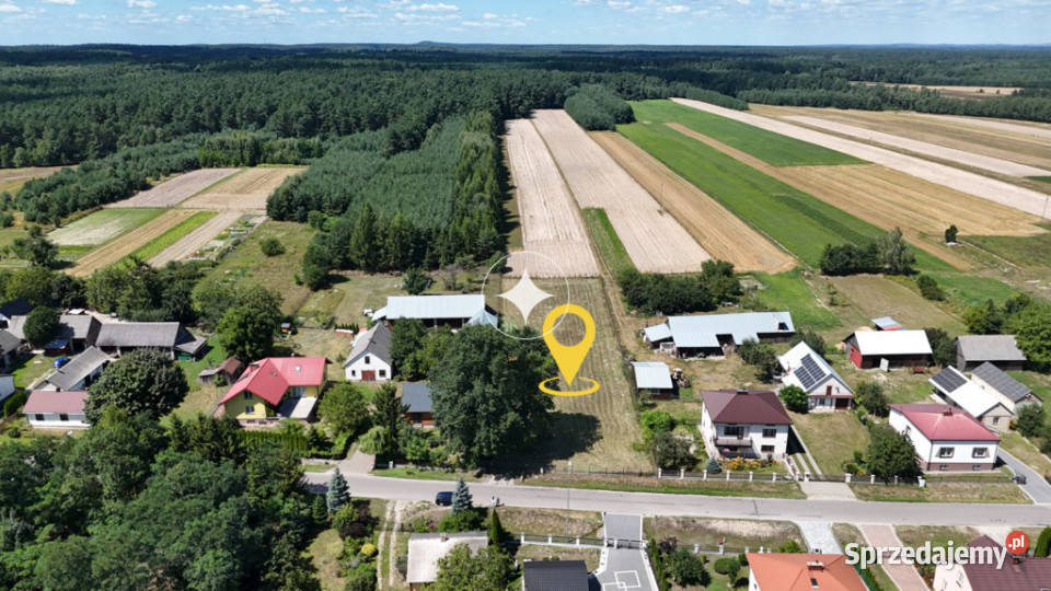 Ogrodzona działka przygotowana pod inwestycję Sprzedaż Rabinówka