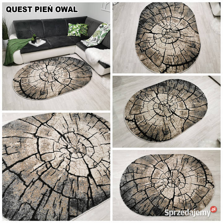 GĘSTY DYWAN OWALNY 140X190 QUEST 31109 RÓŻNE Białystok sprzedam