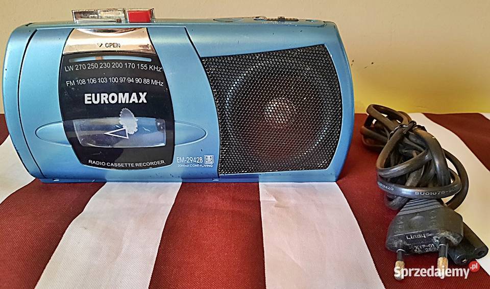 Radiomagnetofon Euromax EM2942B mały jamnik Ostrów Wielkopolski sprzedam