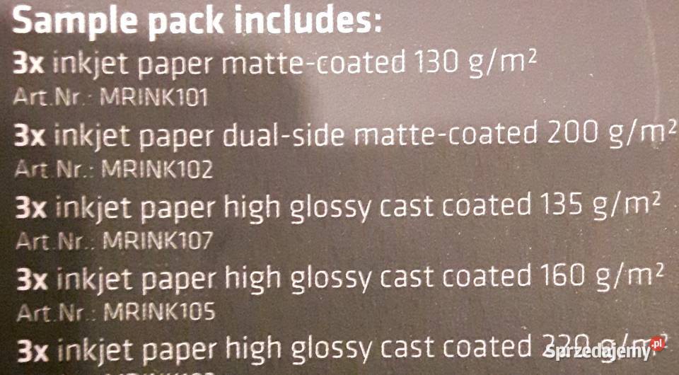 Papier Foto MediaRange 130220 gm2 90 całość sprzedam