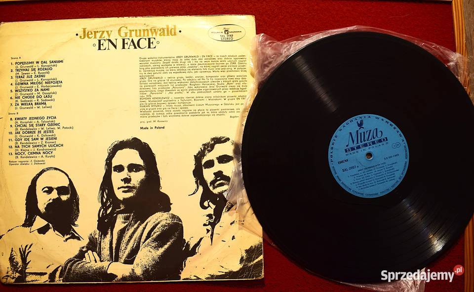 Jerzy Grunwald En Face 1973 wydanie I płyta winylowa Chełmno