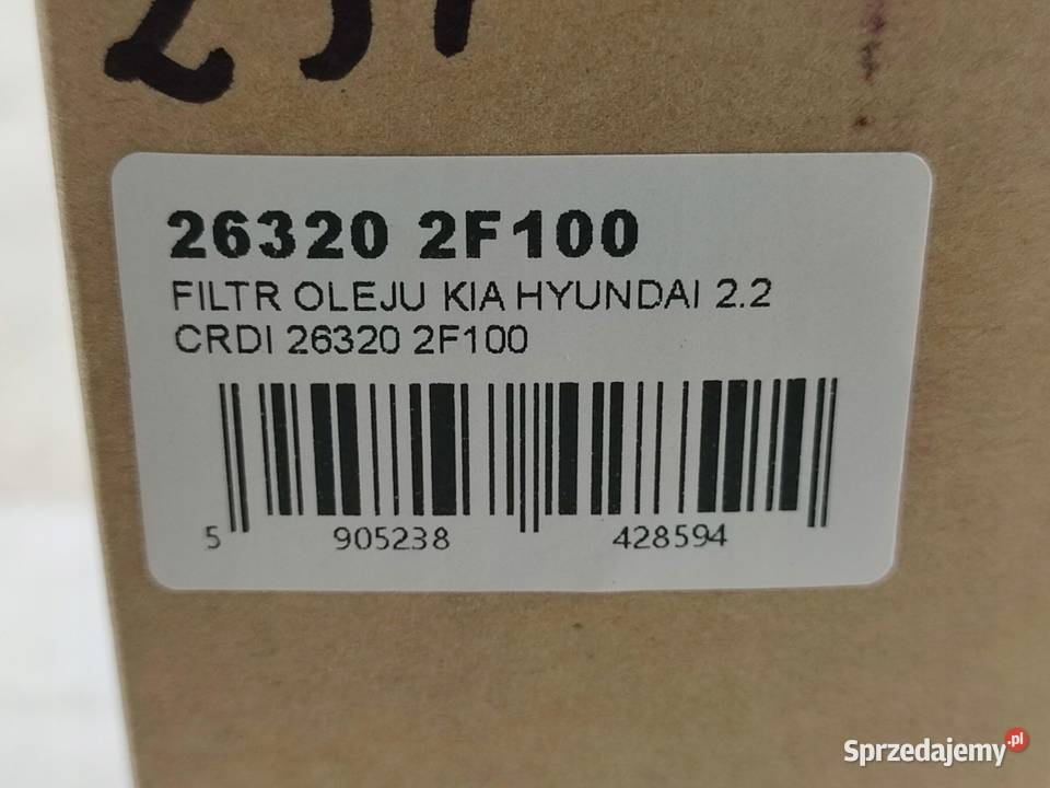 FILTR OLEJU KIA SPORTAGE III SL 20 22 CRDi sprzedam
