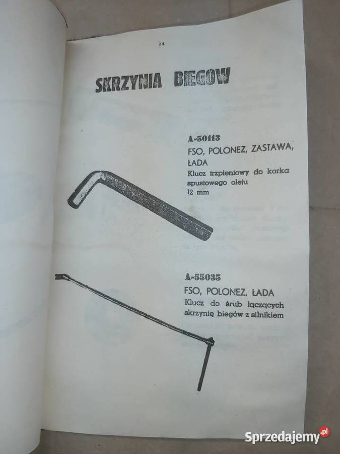 FSO Polonez Katalog narzędzi specjalistycznych Piaseczno