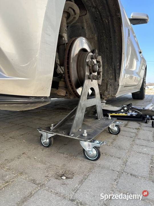 2x Kobyłki samochodowe Wózki Stojaki Na kółkach Majdan