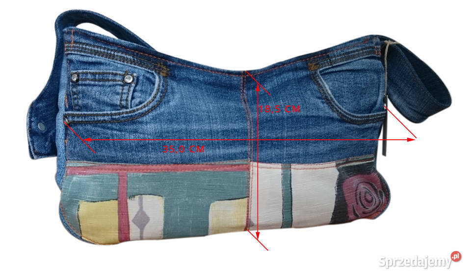 Torebka jeans jamnik Hand Made Torby i torebki Kraków