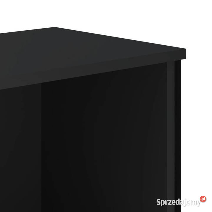 Regał na książki czarny 80x31x745 materiał Warszawa