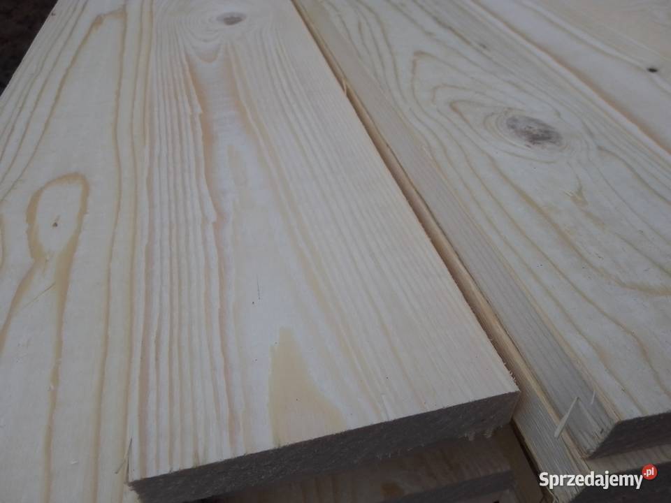 Świerkowe deski heblowane nowe suche 80 x 12 Drewno konstrukcyjne