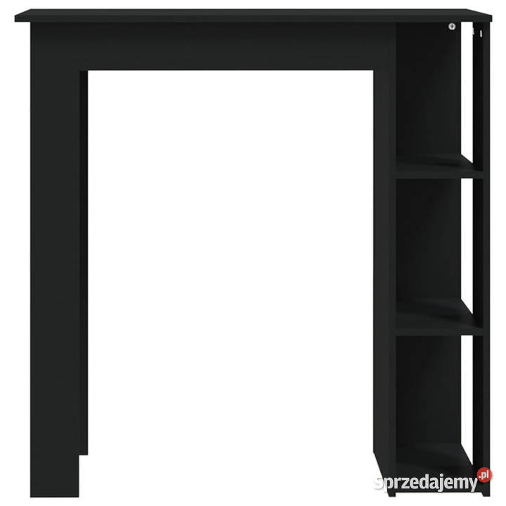 Stolik barowy z półkami czarny 102x50x1035 Warszawa