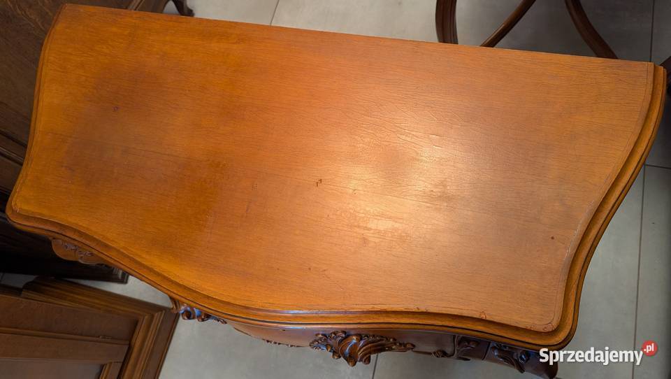 Wspaniała komoda neobarokowa orzech sklep