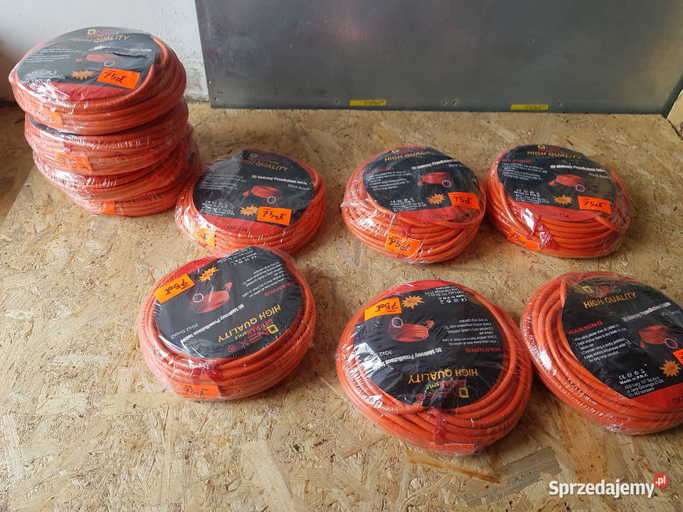 PRZEDŁUŻACZ OGRODOWY GRUBY BUDOWLANY 30M 3x25mm Dom i Ogród Głogowa