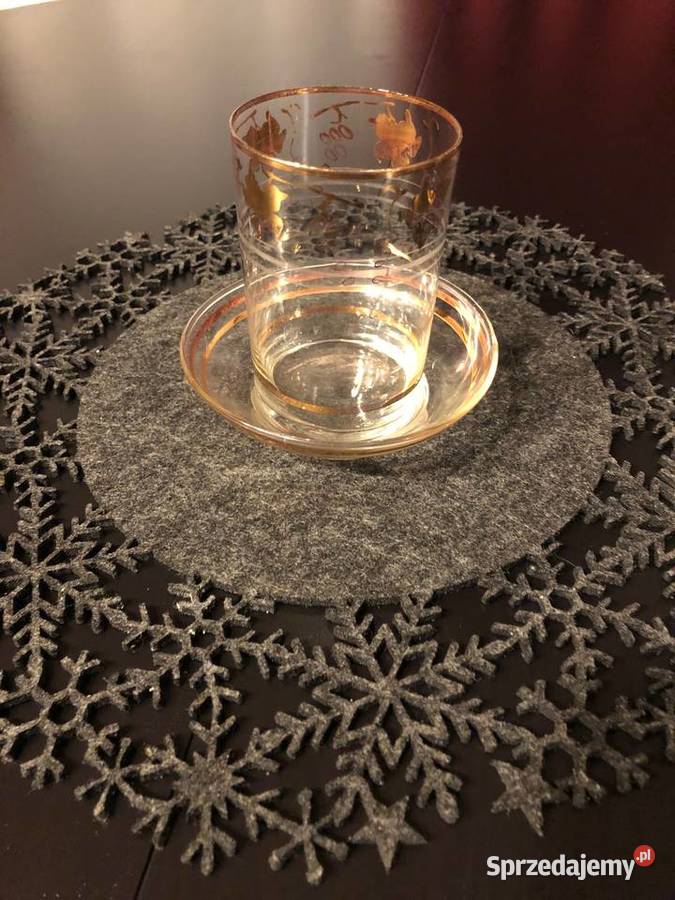 Wyjątkowy Zestaw Cienkościennego Szkła Vintage Porcelana i szkło Kraków