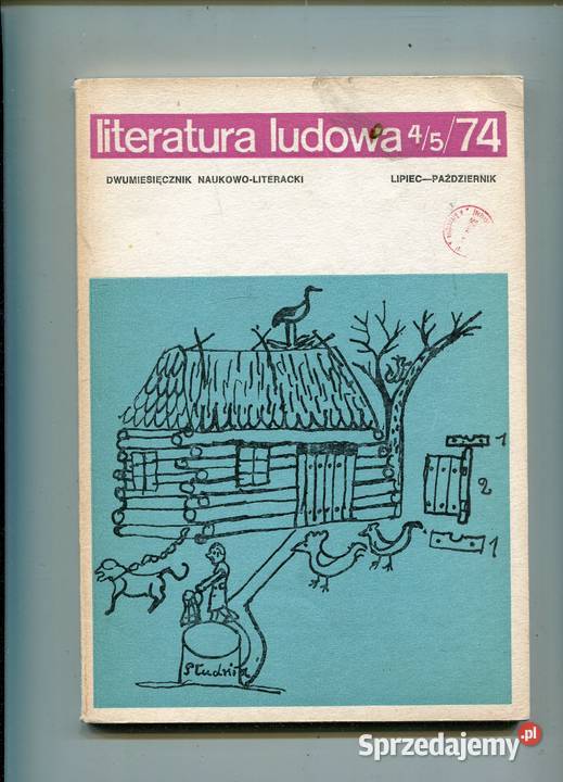 Literatura ludowa Rocznik 1974 Komplet 5 Pozostałe Szczecin