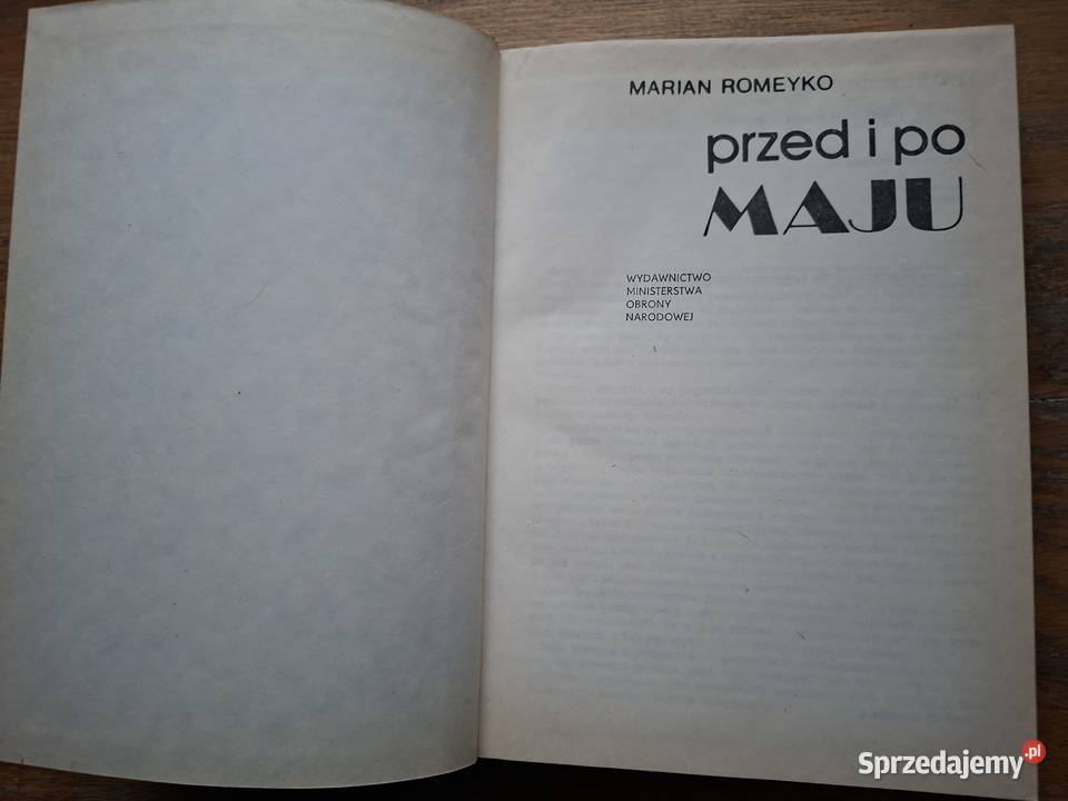 Przed i Maju Marian Romeyko twarda Kraków