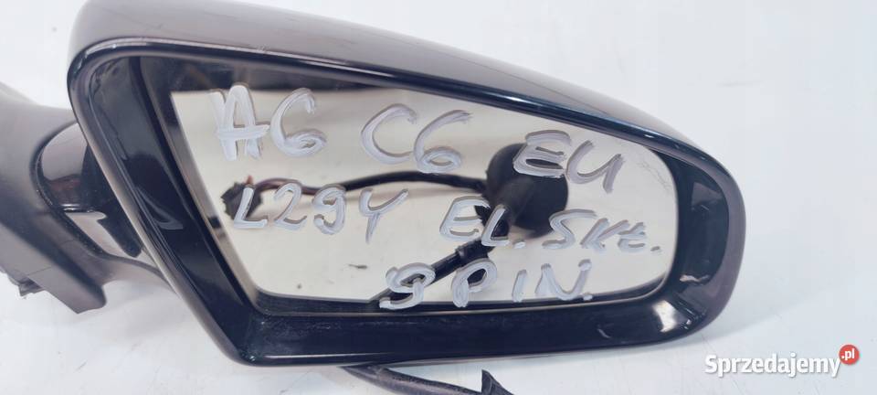 LUSTERKO ZEWNĘTRZNE PRAWE AUDI A6 C6 LY9B EL SKŁ