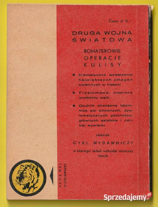 ŻÓŁTY TYGRYS PIERWSZY BIAŁOCZERWONY 1966 Łódź