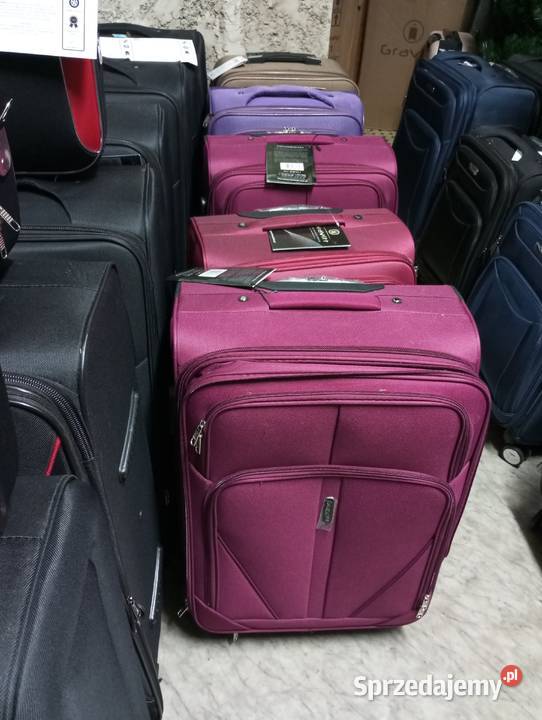 Walizka duża xxl z grubej codury na 4 kołach Torby, plecaki i walizki Lublin