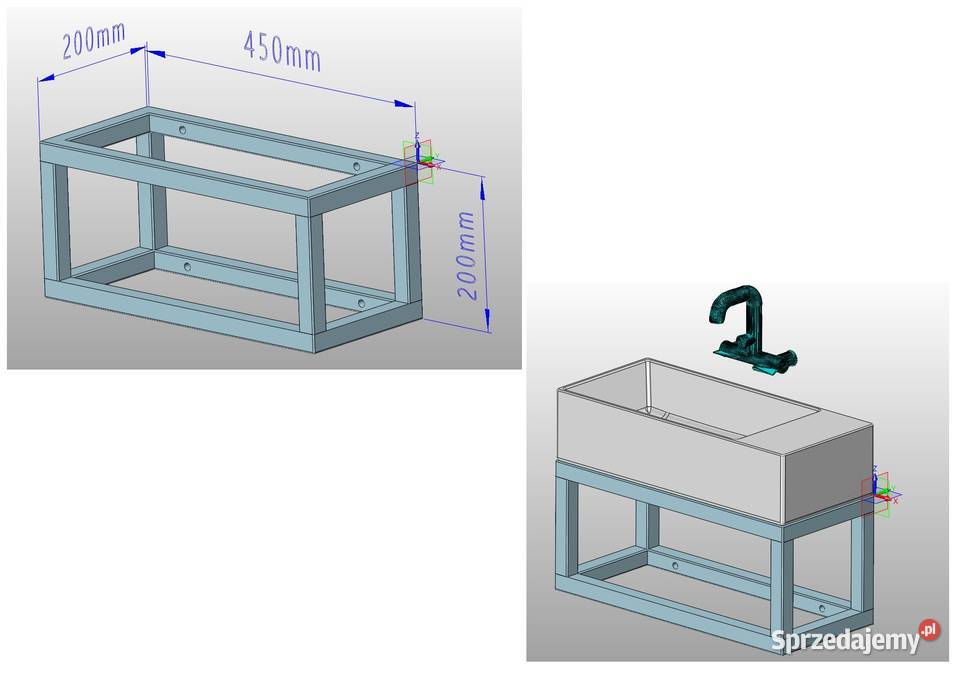 Konsola łazienkowa stelaż pod umywalkę loft Jeżowe sprzedam