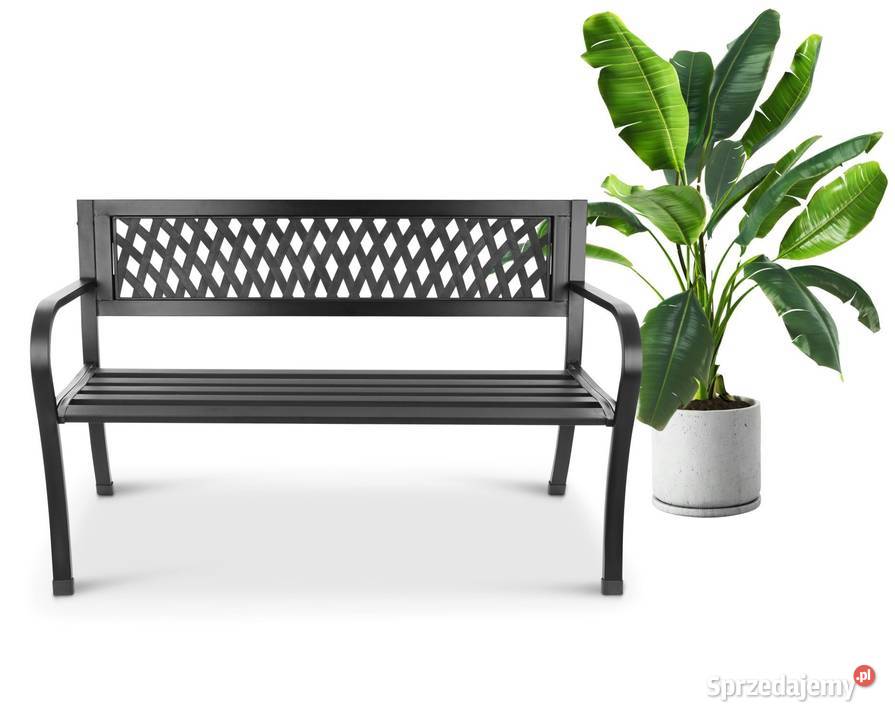 Ażurowa ławka ogrodowa z oparciem parkowa wielkopolskie Poznań sprzedam