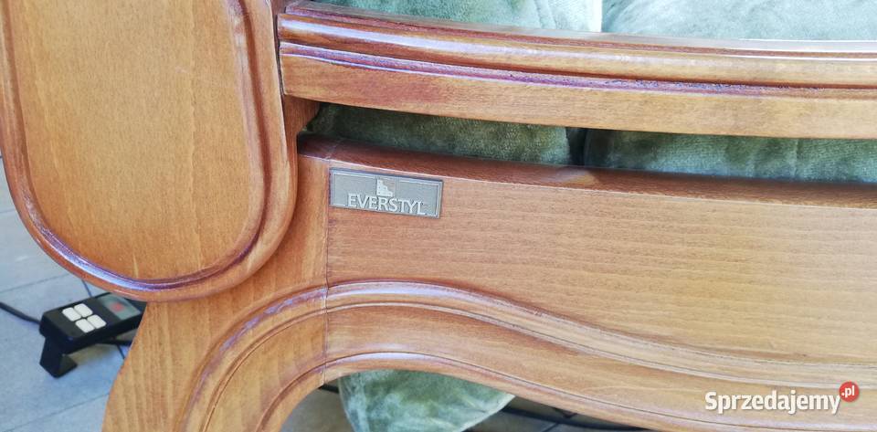 Fotel stylowy relaks ludwik zielony seniora na Garwolin