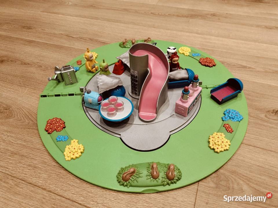 Domek Teletubisiów oryginalny zestaw zjeżdżalnia Kostrzyn