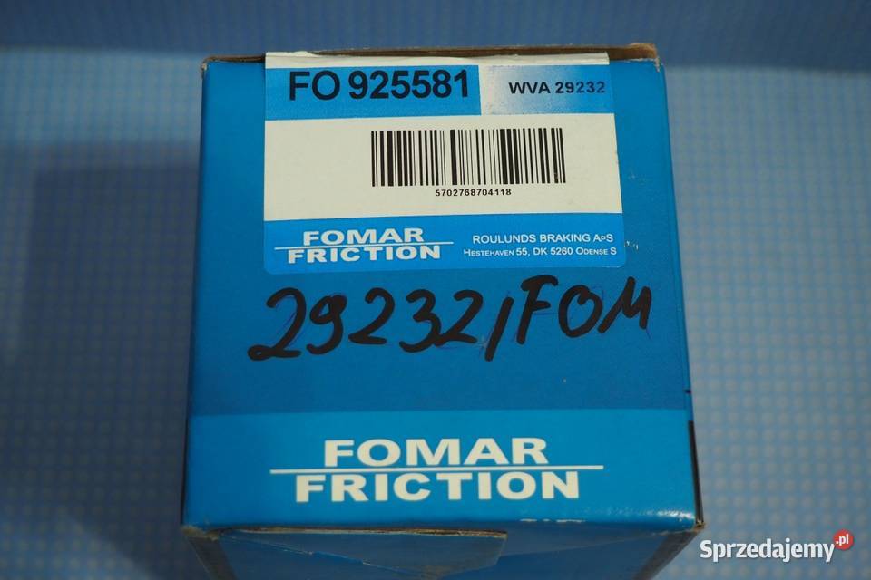 Klocki hamulcowe WVA 29232 Włocławek