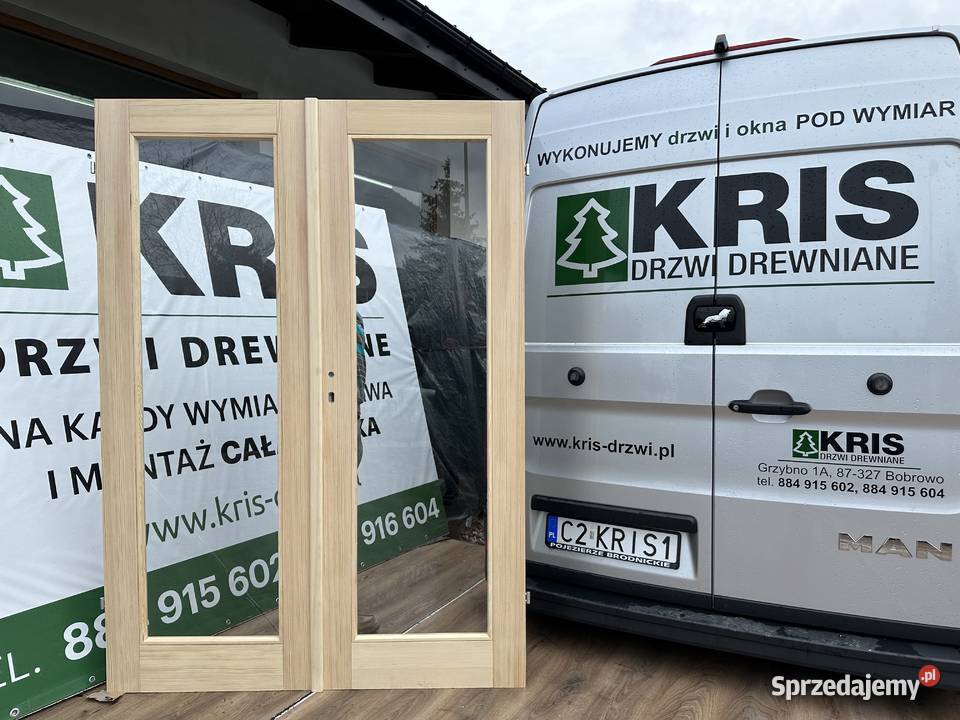 Drzwi wewnętrzne drewniane dwuskrzydłowe Wrocław