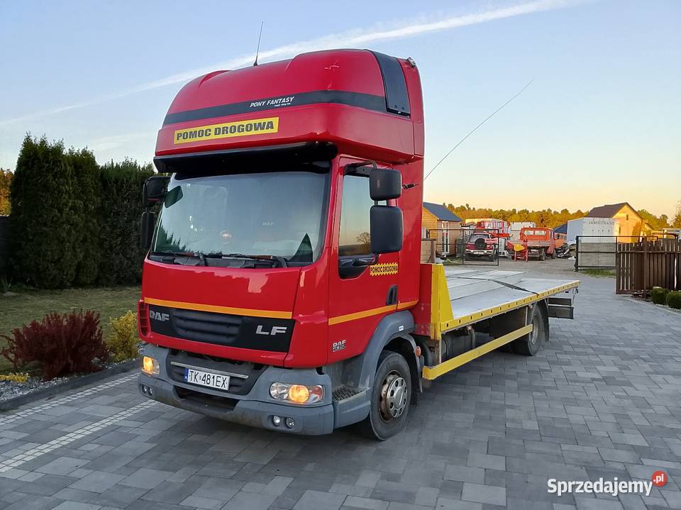 Daf lf 12250 pomoc drogowa autolaweta 2010 Rok produkcji 2010 Specjalne świętokrzyskie Bieliny