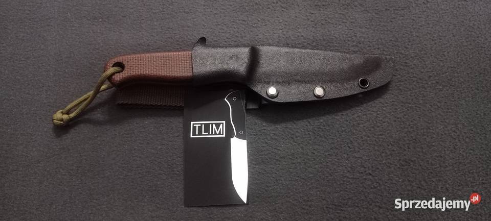 Nóż Tlim bushcraft FG spearpoint hand made Chorzów