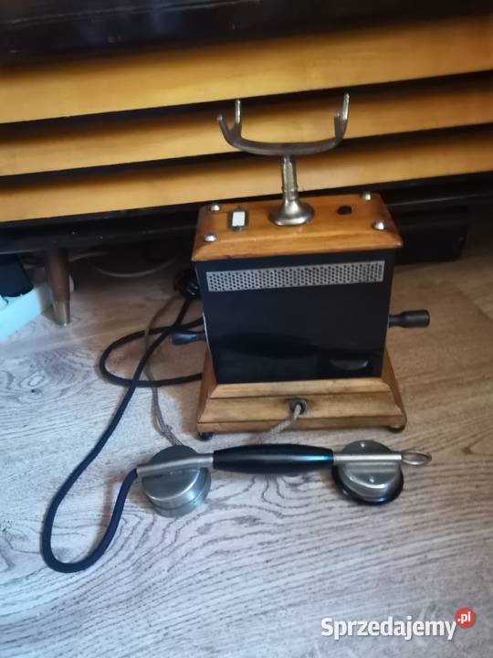 Stary telefon na korbke z lat 30 tych Art Deco Kraków