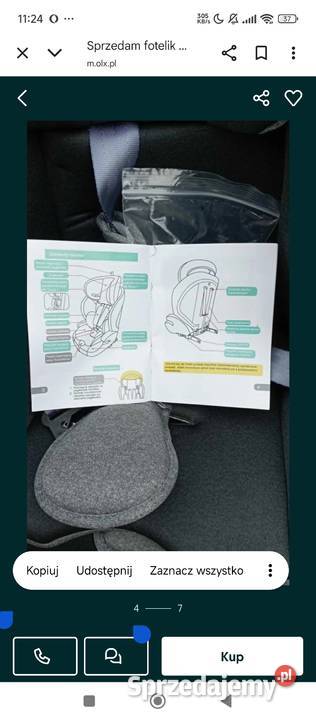 Fotelik samochodowy 9 - 36 kg Ryki