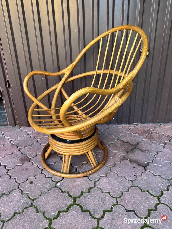Fotel rattanowy wiklinowy krzesło fotelik z Garwolin sprzedam