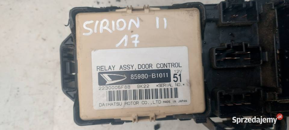 DAIHATSU SIRION II JUSTY moduł BSI skrzynka osobowe Kielce