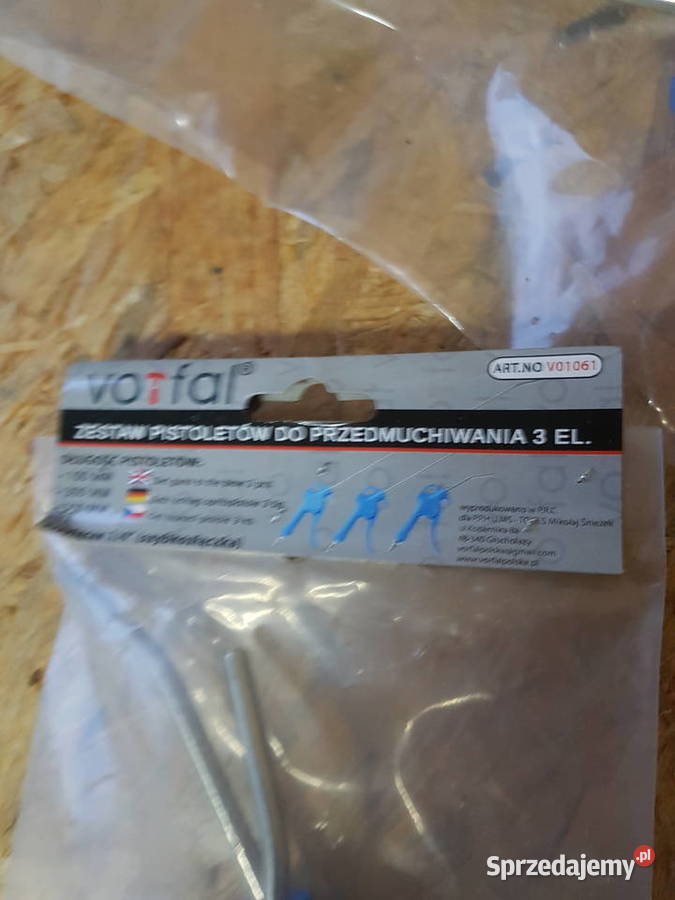 Pistolety do przedmuchiwania zestaw 3 vorfal Głogowa sprzedam