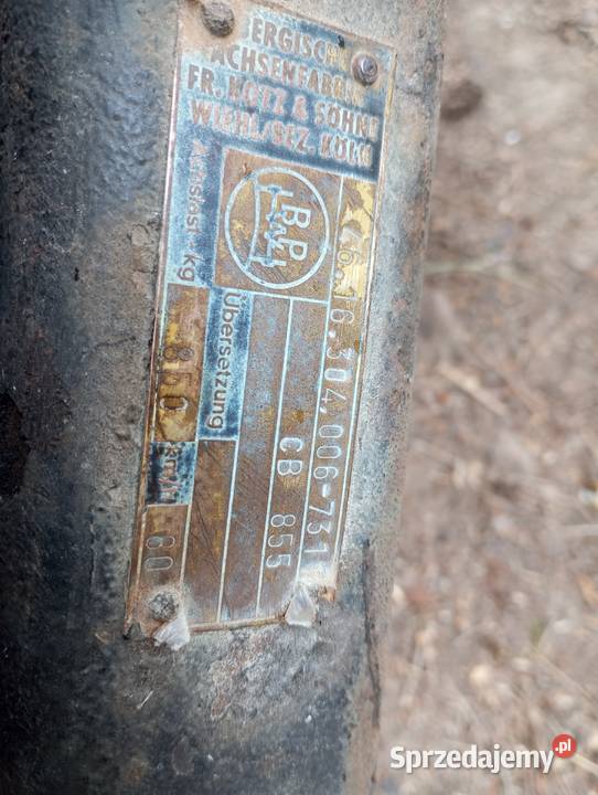 Oś hamowana BPH przyczepka kamping sam 850 mocna Legnica