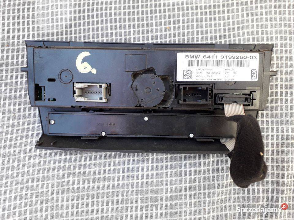 Panel klimatyzacji BMW Seria 1 6411 919926009 świętokrzyskie Włoszczowa