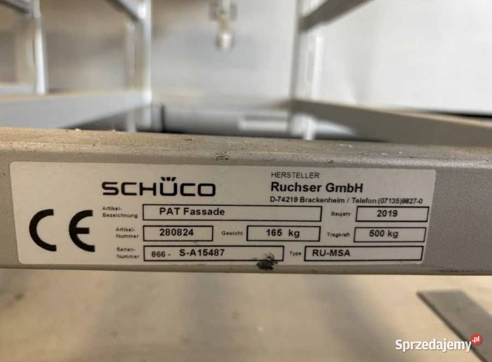 Schco PAT Fassade 2 Stół montażowy jezdny Podskarbice Szlacheckie