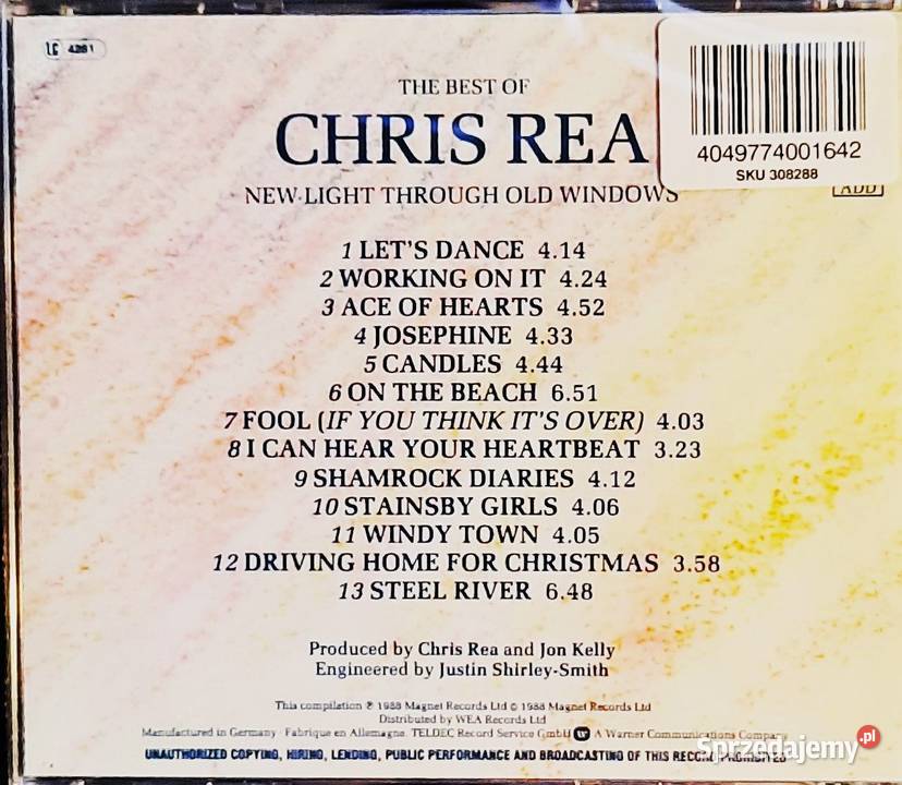 CD Nowa Wspaniały Album CD CHRIS REA Album Best rock Radom