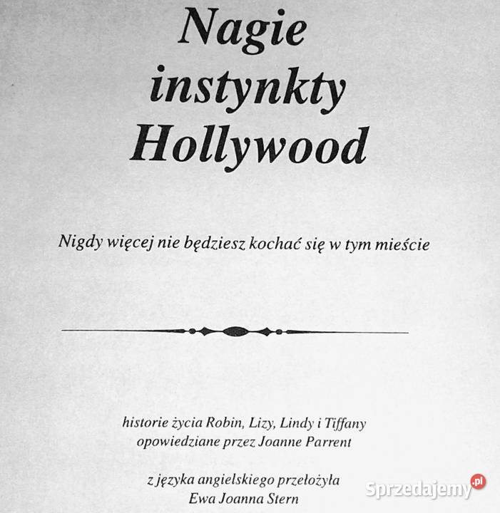 Nagie instynkty Hollywood Joanne Parren Chełm