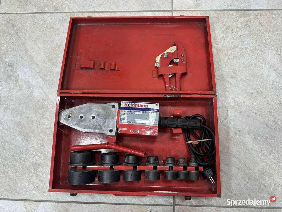Zgrzewarka do rur Heidmann H00501 z walizką i Zgrzewarki do rur Narzędzia hydrauliczne Elbląg