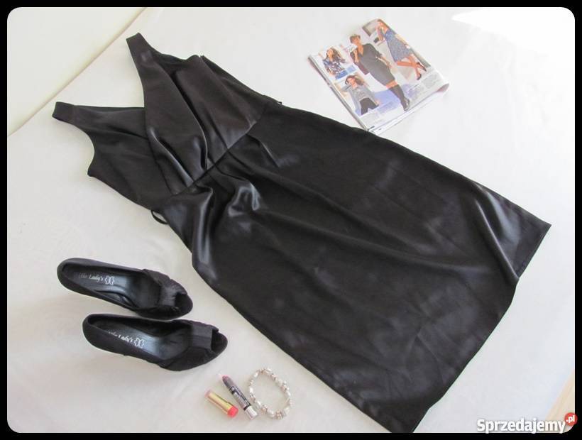 MAŁA czarna elegancka sukienka nowa z metką Rozmiar 40(L) Płock