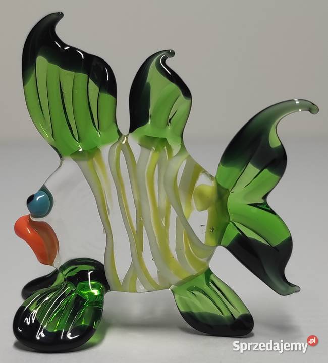 Szklana ryba ze szkła kolorowa szkło artystyczne Warszawa sprzedam