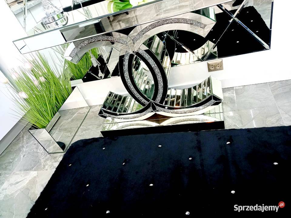Czarny dywan 140x200 glamour z kryształkami duży Nowy Sącz
