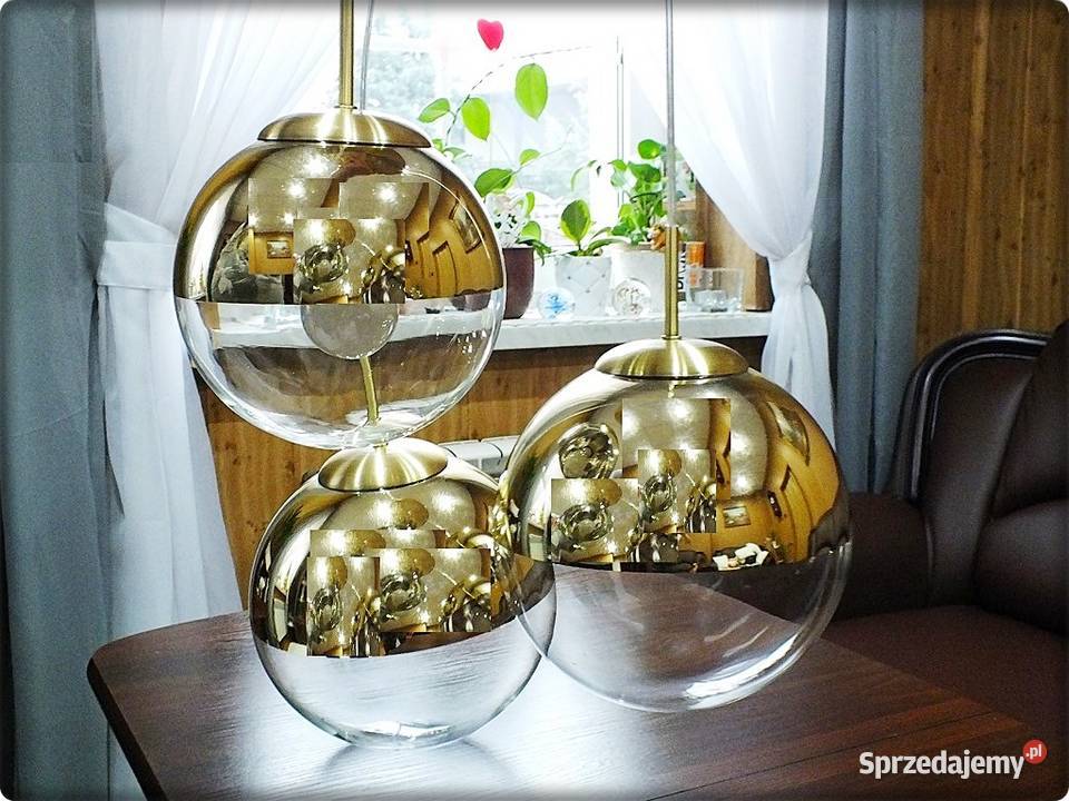 LAMPA wisząca 3 Złote Kule GLOBO Żyrandol VARUS Lampy wiszące Żary
