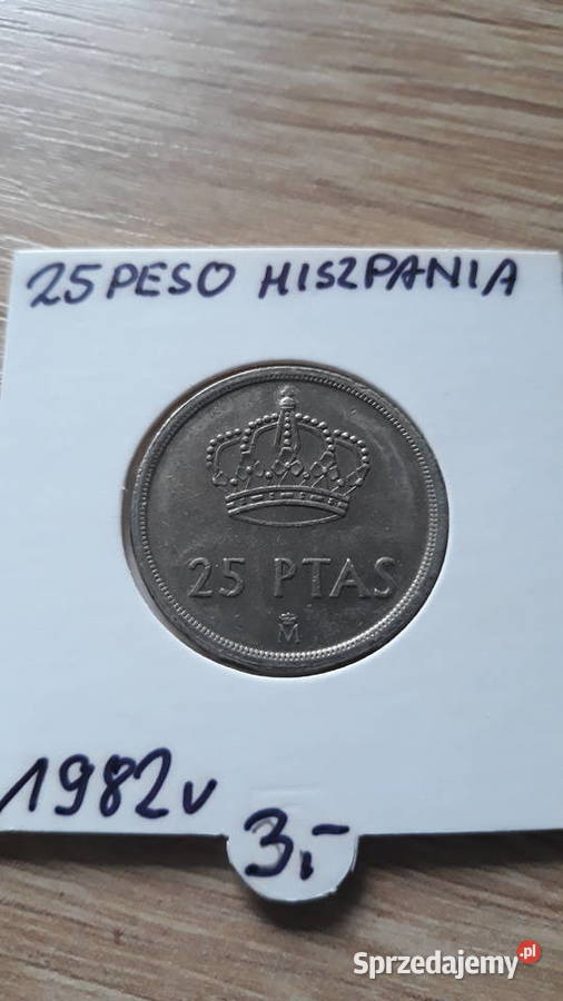 25 Peset Hiszpania 1975 r1982 r1983 r