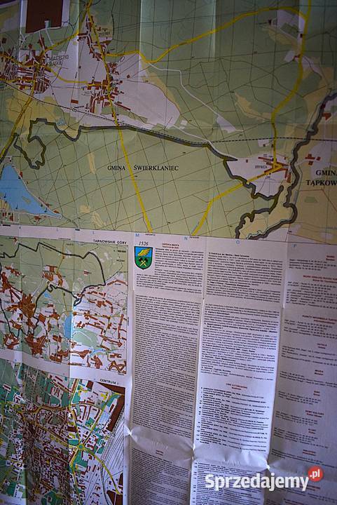 Tarnowskie Góry mapa regionu gminy i miasta Antykwariat Chełmno