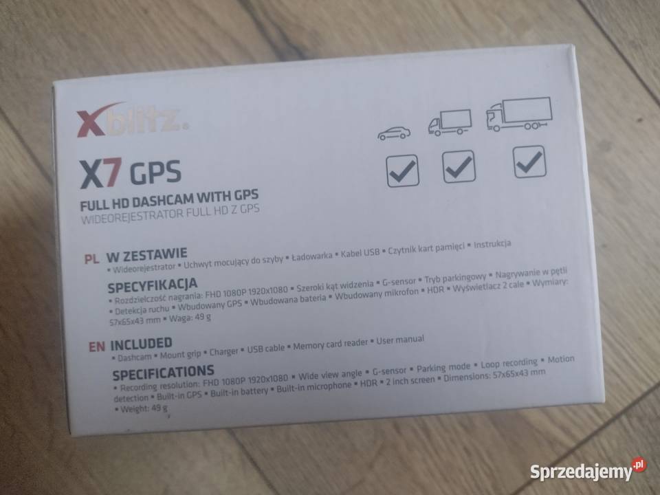Kamera samochodowa rejestrator Xblitz X7 Chojnice sprzedam