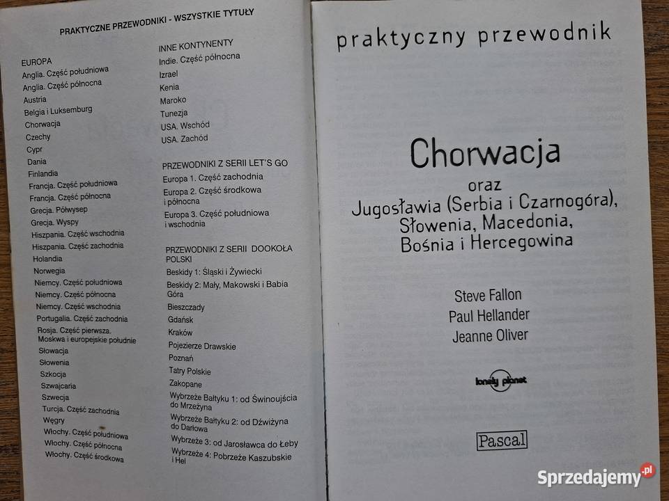 Chorwacja praktyczny przewodnik Pascal małopolskie Kraków
