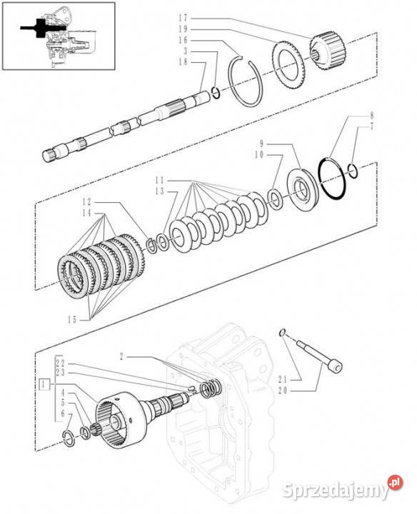 Holland T6010 T6090 Wałek 780mm l 47135351 Pozostałe Jastrzębniki sprzedam